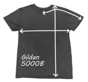 Gildan 5000B Measurements