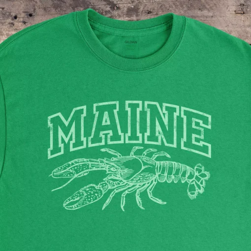 Maine Lobster Gildan 5000 Irish Green Zoom