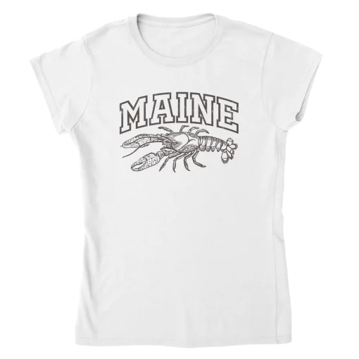 Maine Lobster Gildan 64000L Full Front White