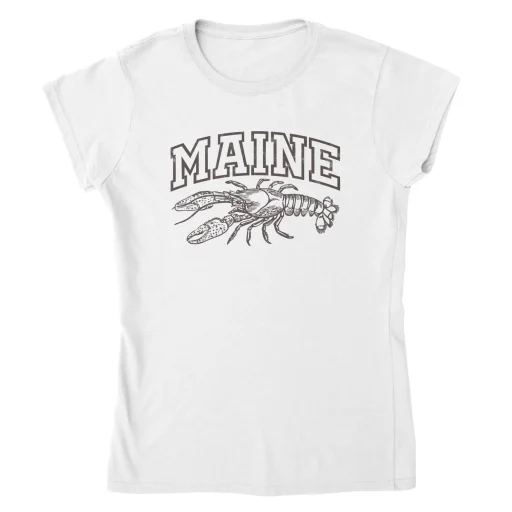 Maine Lobster Gildan 64000L Full Front White