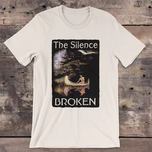 The Silence Broken Bella Canvas 3001 Natural front