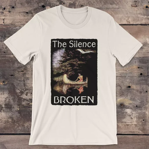 The Silence Broken Bella Canvas 3001 Natural front