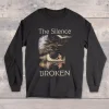 The Silence Broken Gildan 2400 Front Full Black